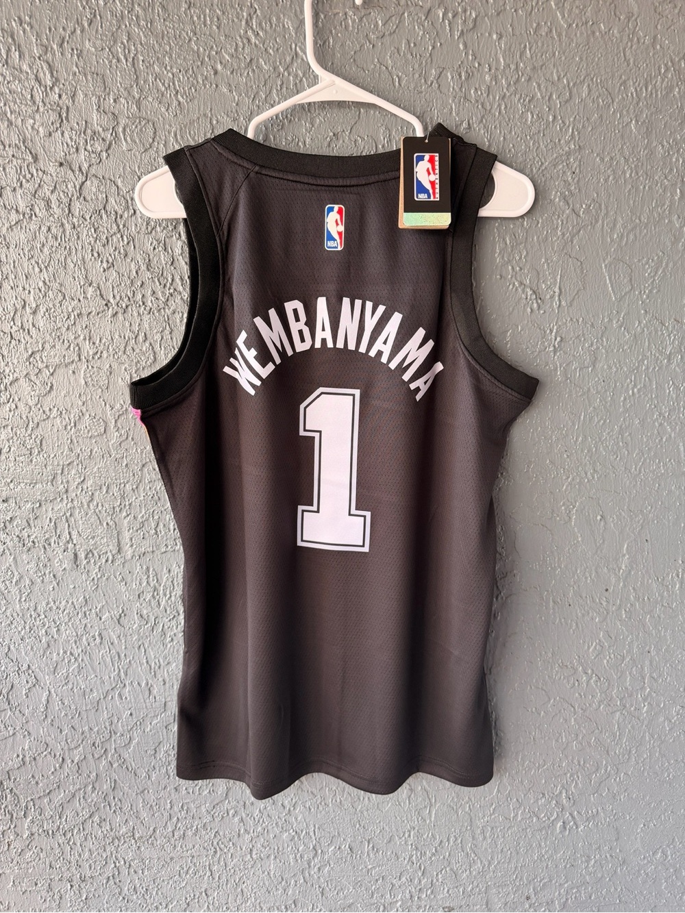 San Antonio Wembanyama Basketball Jersey Black